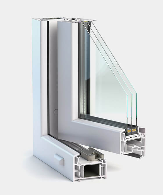 Okna PVC z podwójnyni i potrójnymi szybami